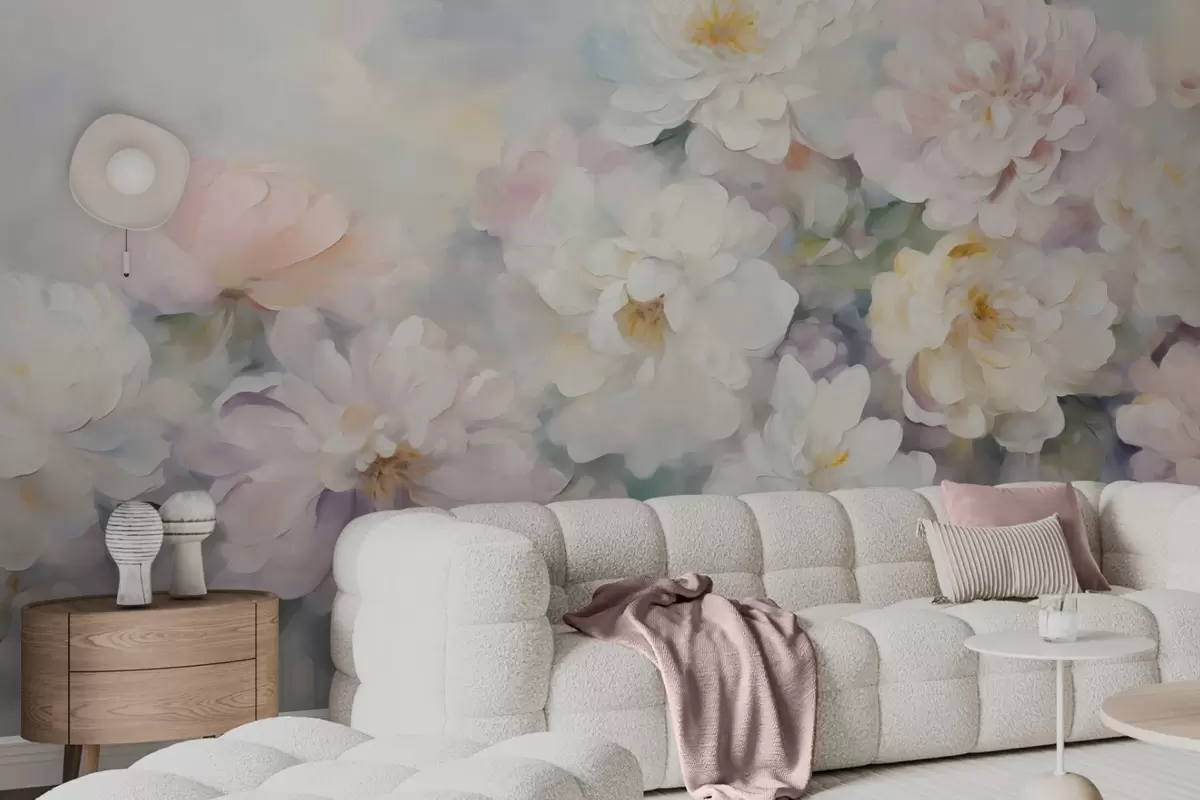 murales de pared Flores delicadas w09595