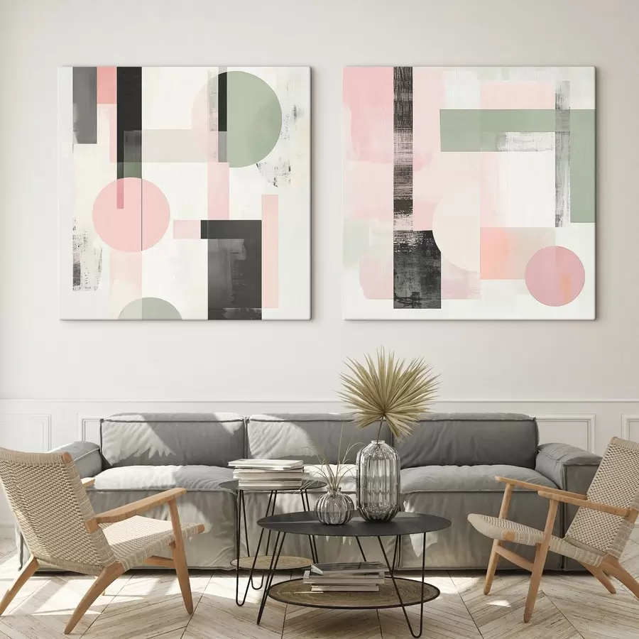 murales de pared Abstracciones geométricas m01039