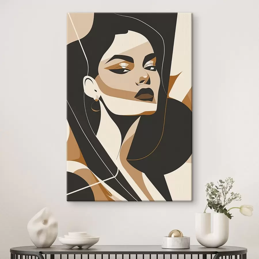 murales de pared Retrato abstracto de una mujer s46906