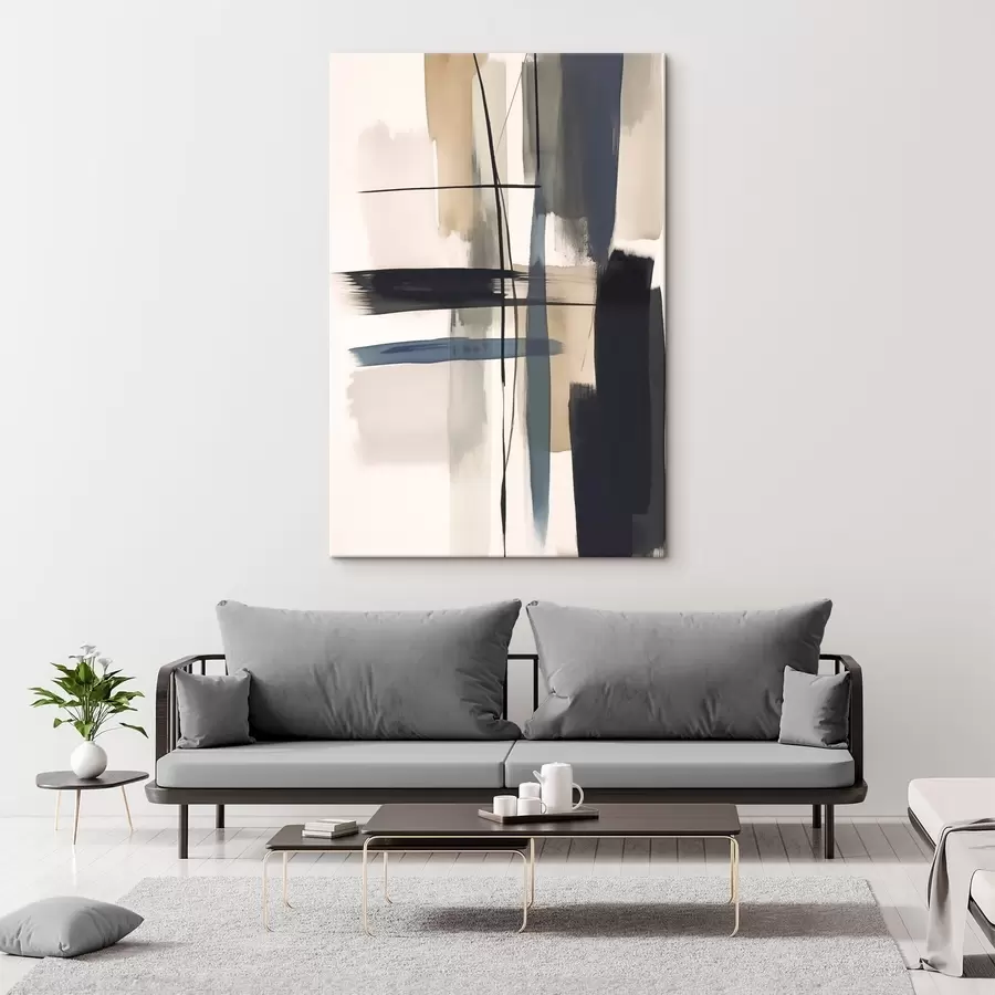 murales de pared Imitación de pinceladas abstractas s46907