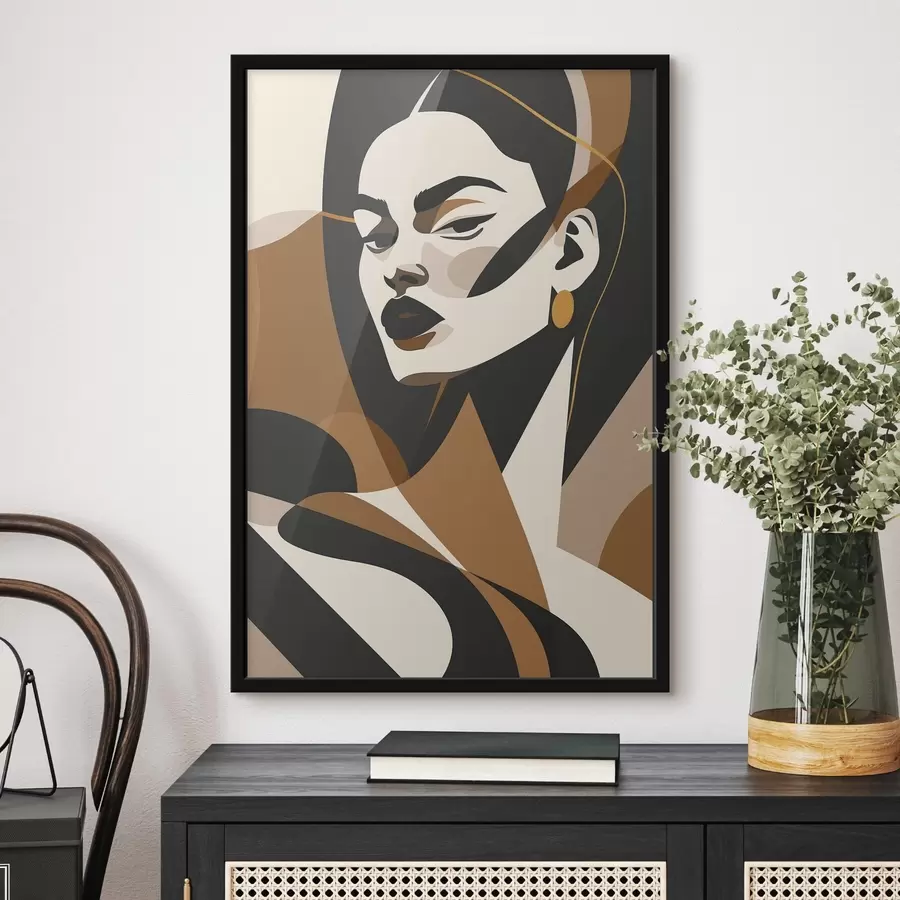 murales de pared Retrato abstracto de una mujer f46905