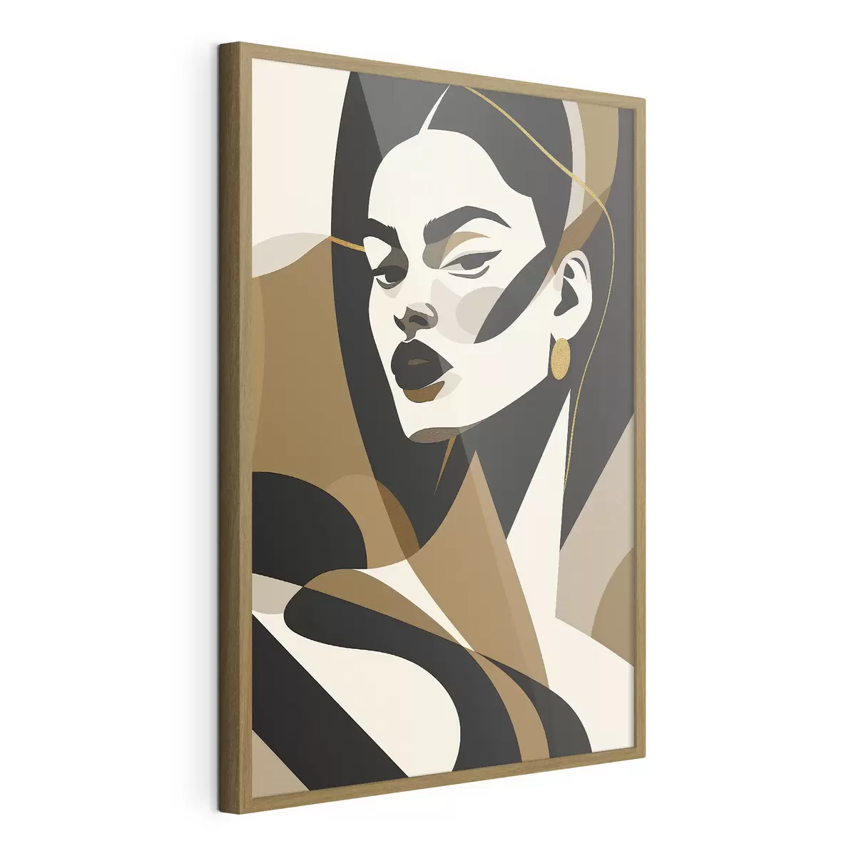 Poster Retrato abstracto de una mujer f46905