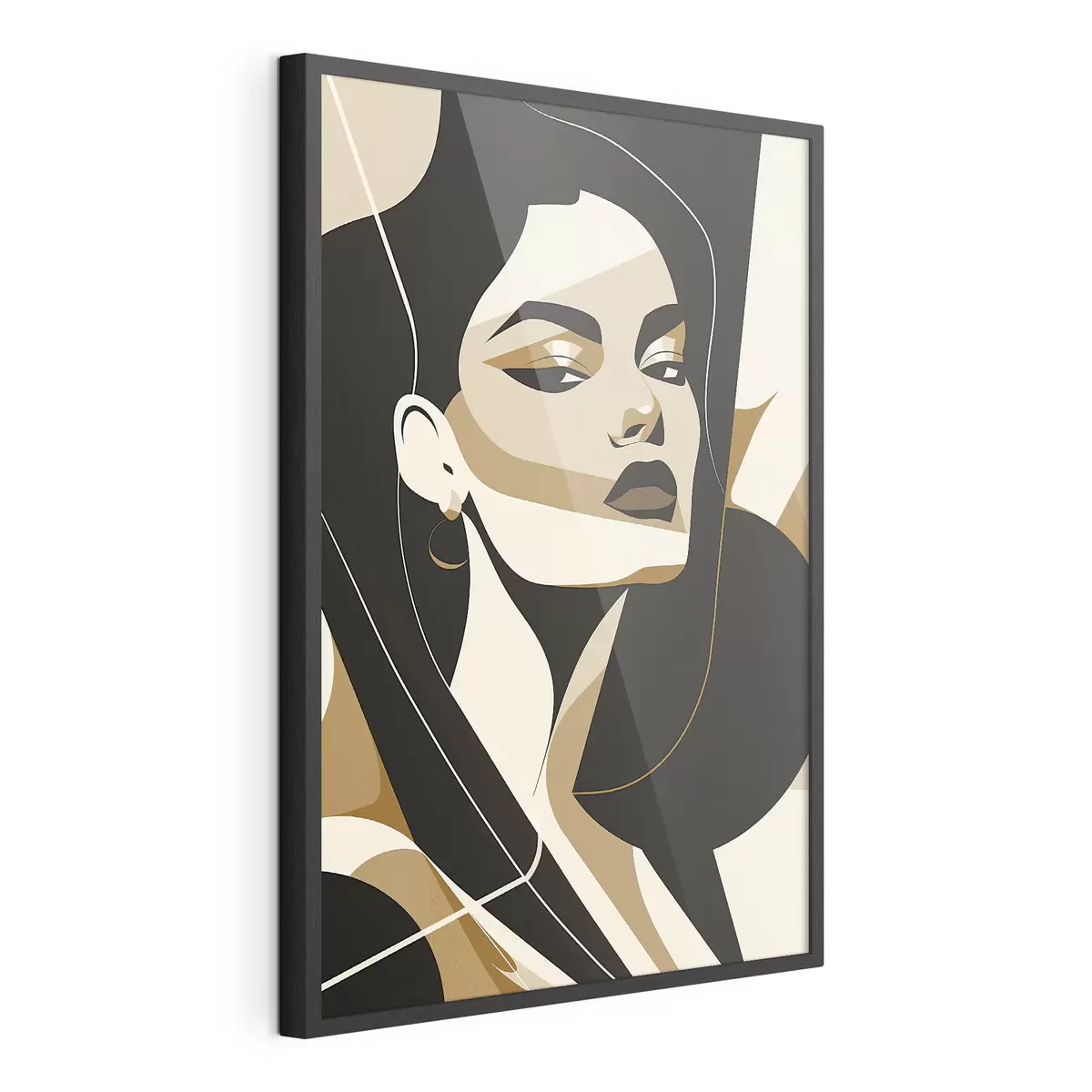 Poster Retrato abstracto de una mujer f46906
