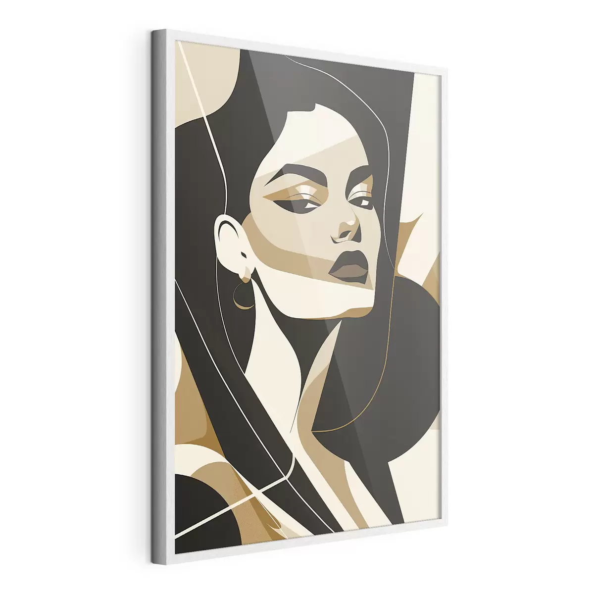 Poster Retrato abstracto de una mujer f46906