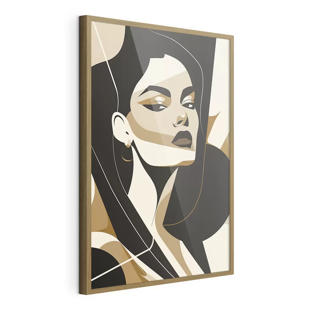 Poster Retrato abstracto de una mujer f46906
