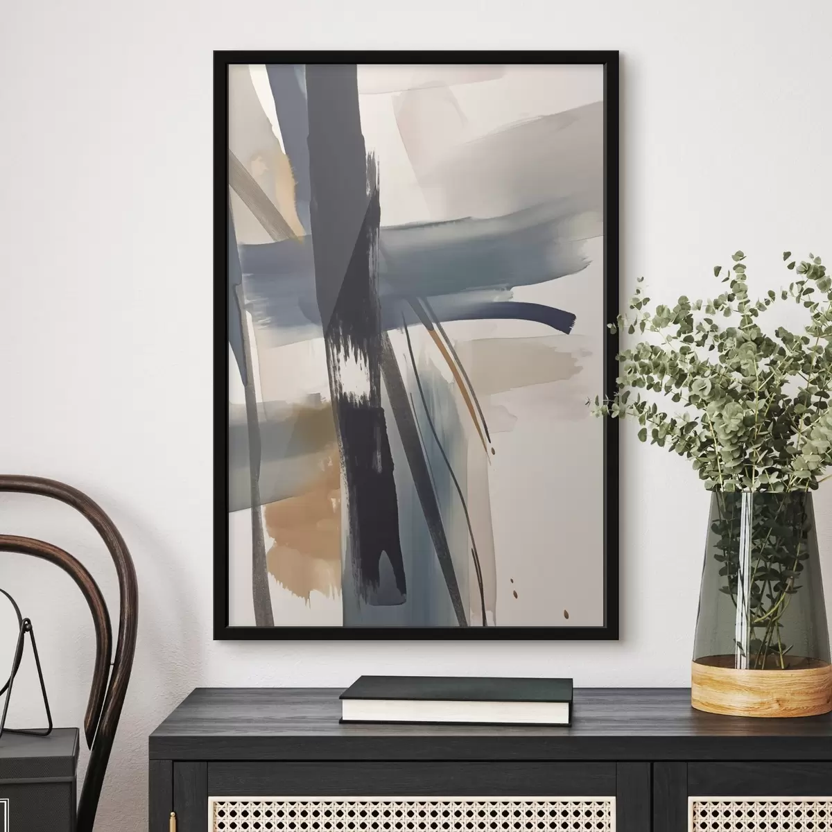 Poster Imitación de pinceladas abstractas f46908