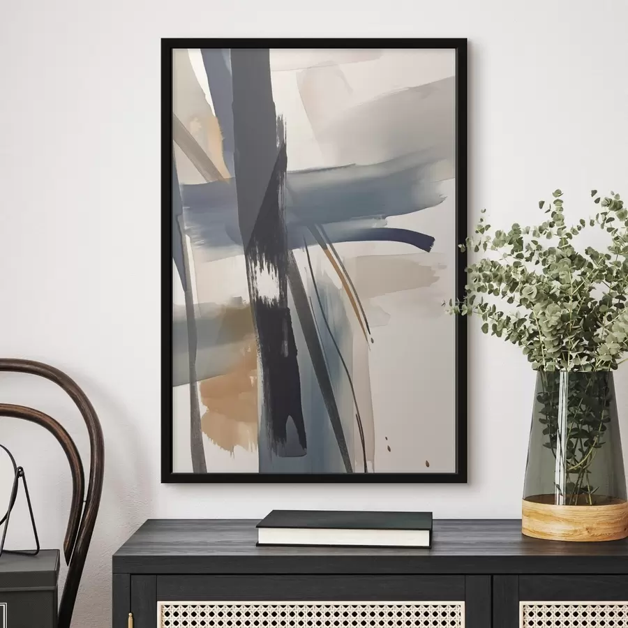 murales de pared Imitación de pinceladas abstractas f46908