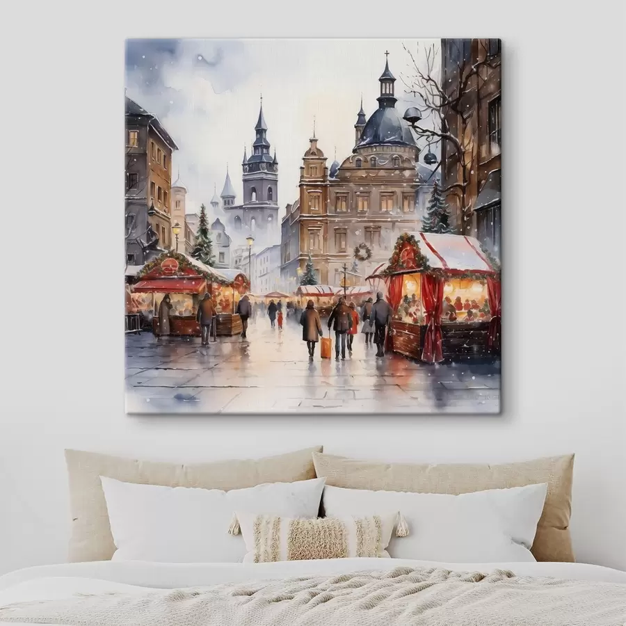 murales de pared Praga en invierno s46968