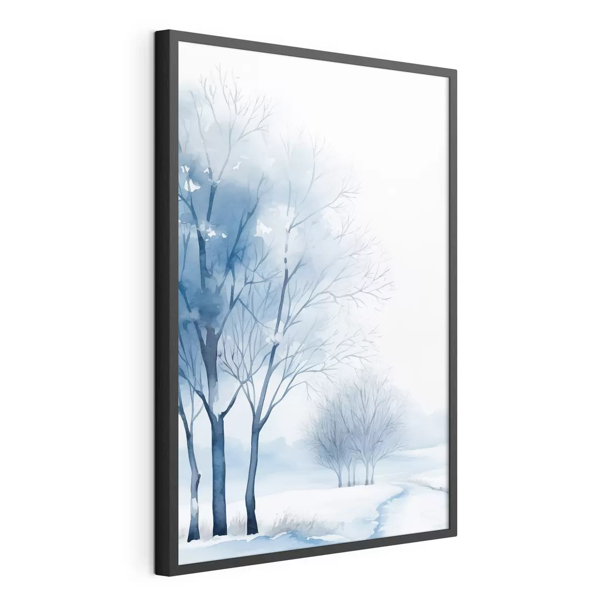 Poster Árboles cubiertos de nieve en el bosque f46965