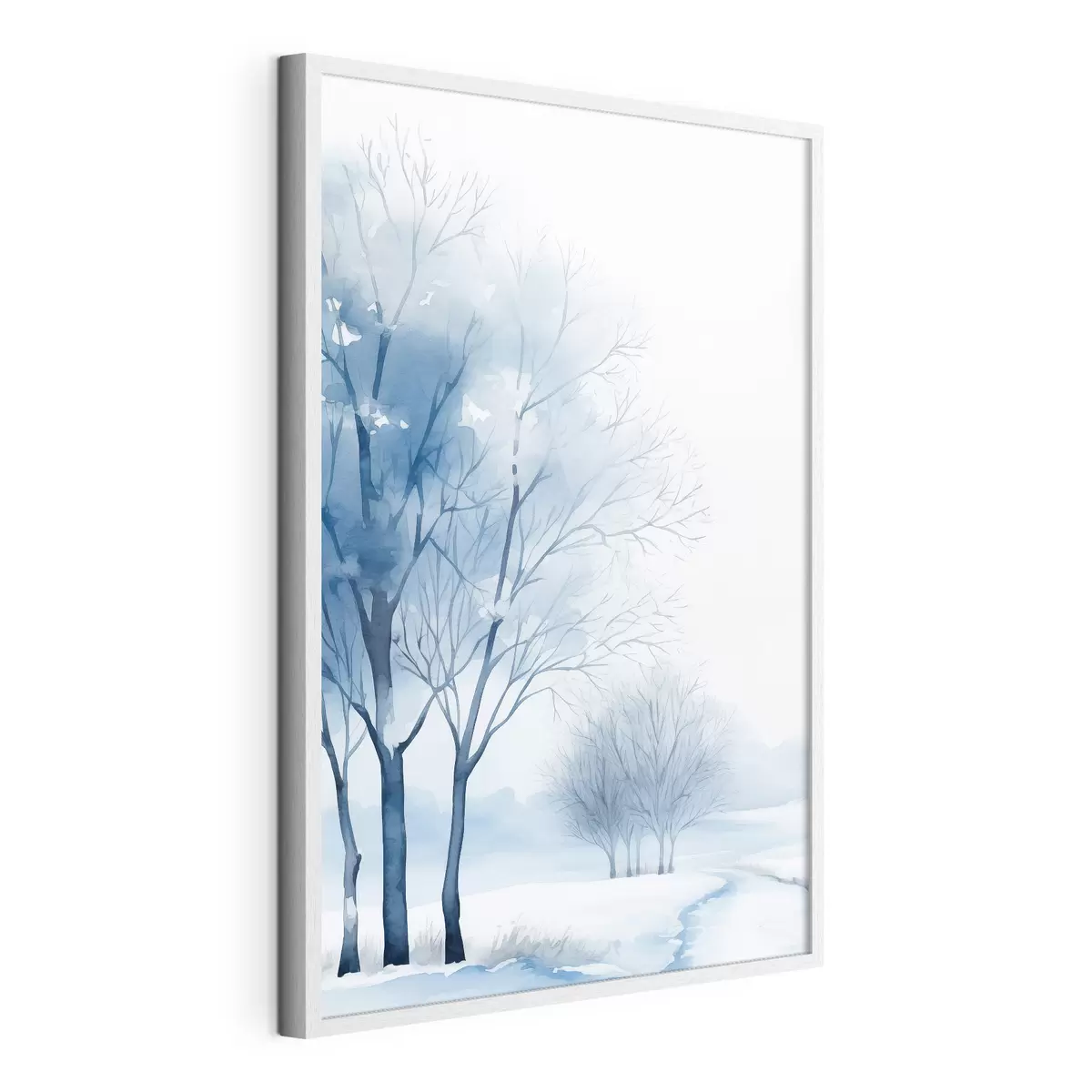Poster Árboles cubiertos de nieve en el bosque f46965