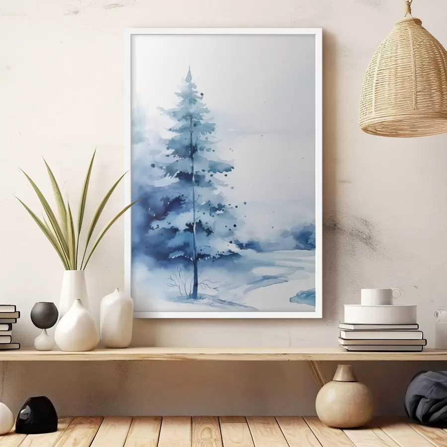 murales de pared Abeto en el bosque f46966