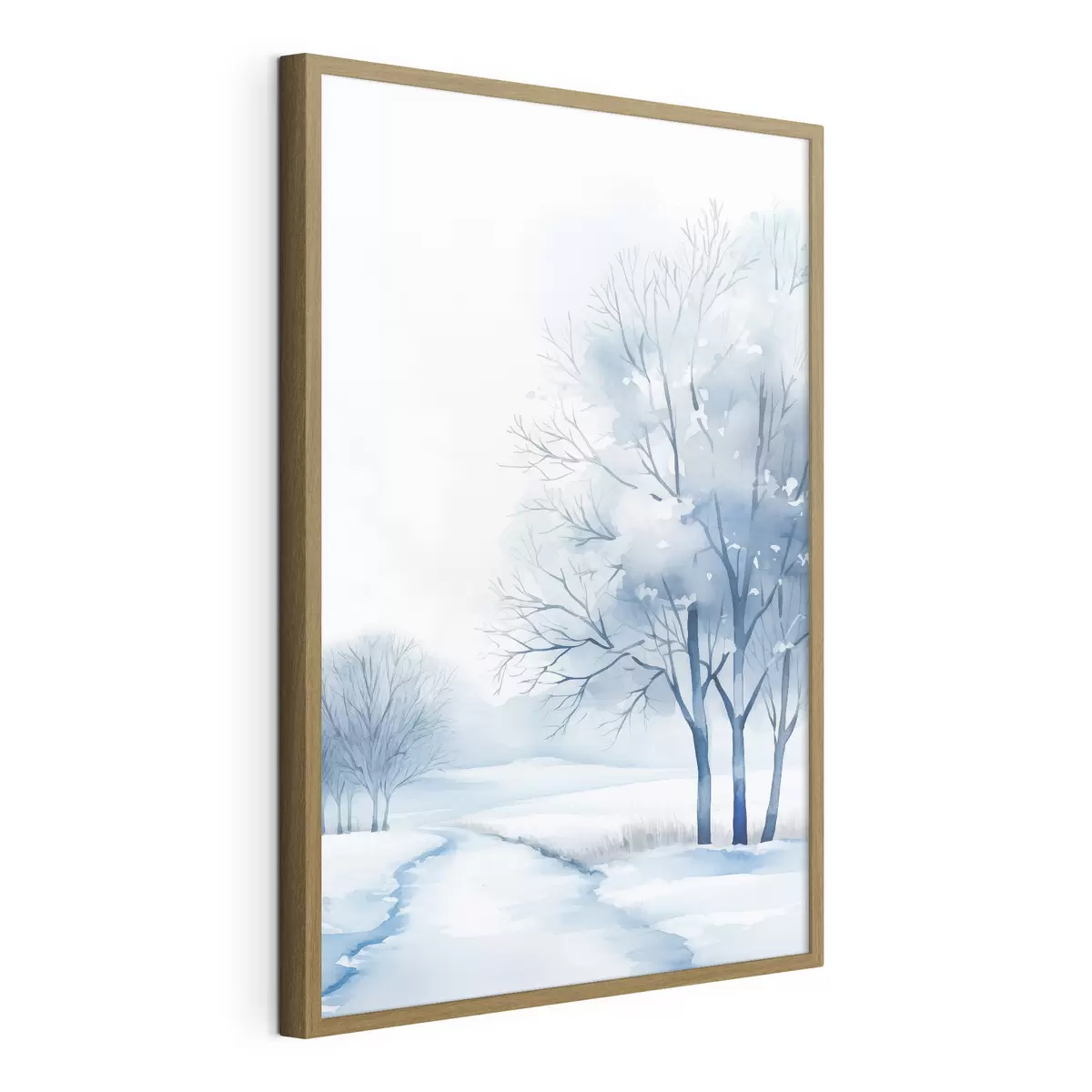 Poster Árboles en un jardín de invierno f46967