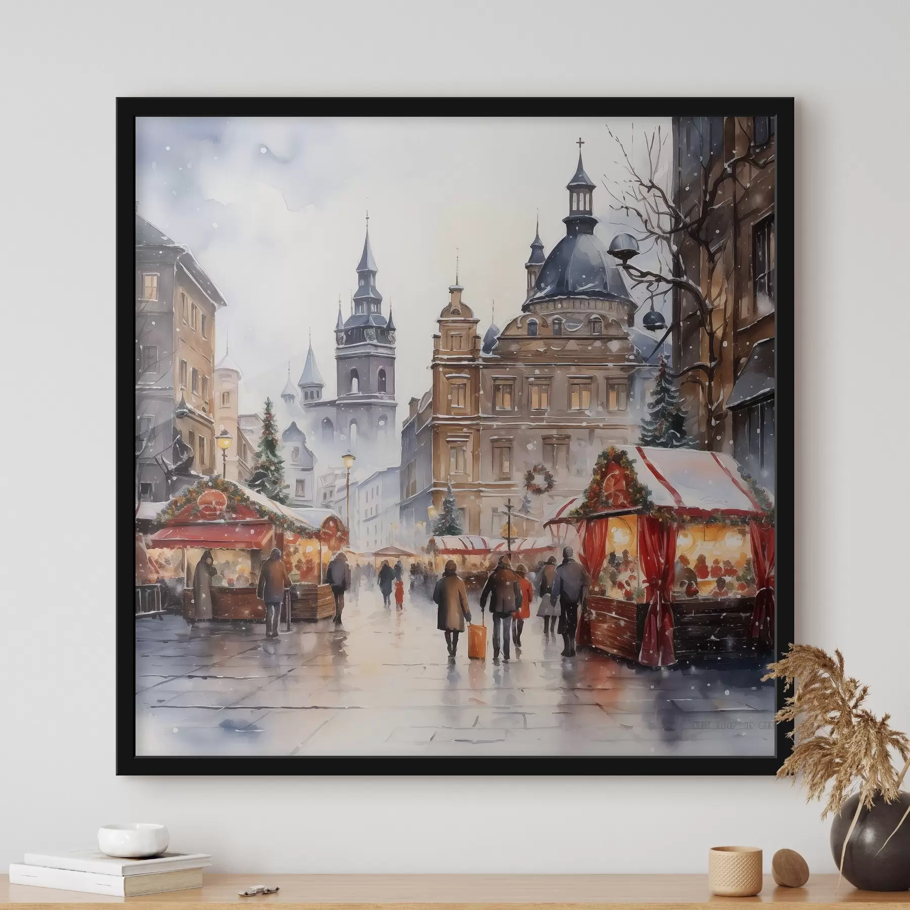 murales de pared Praga en invierno f46968