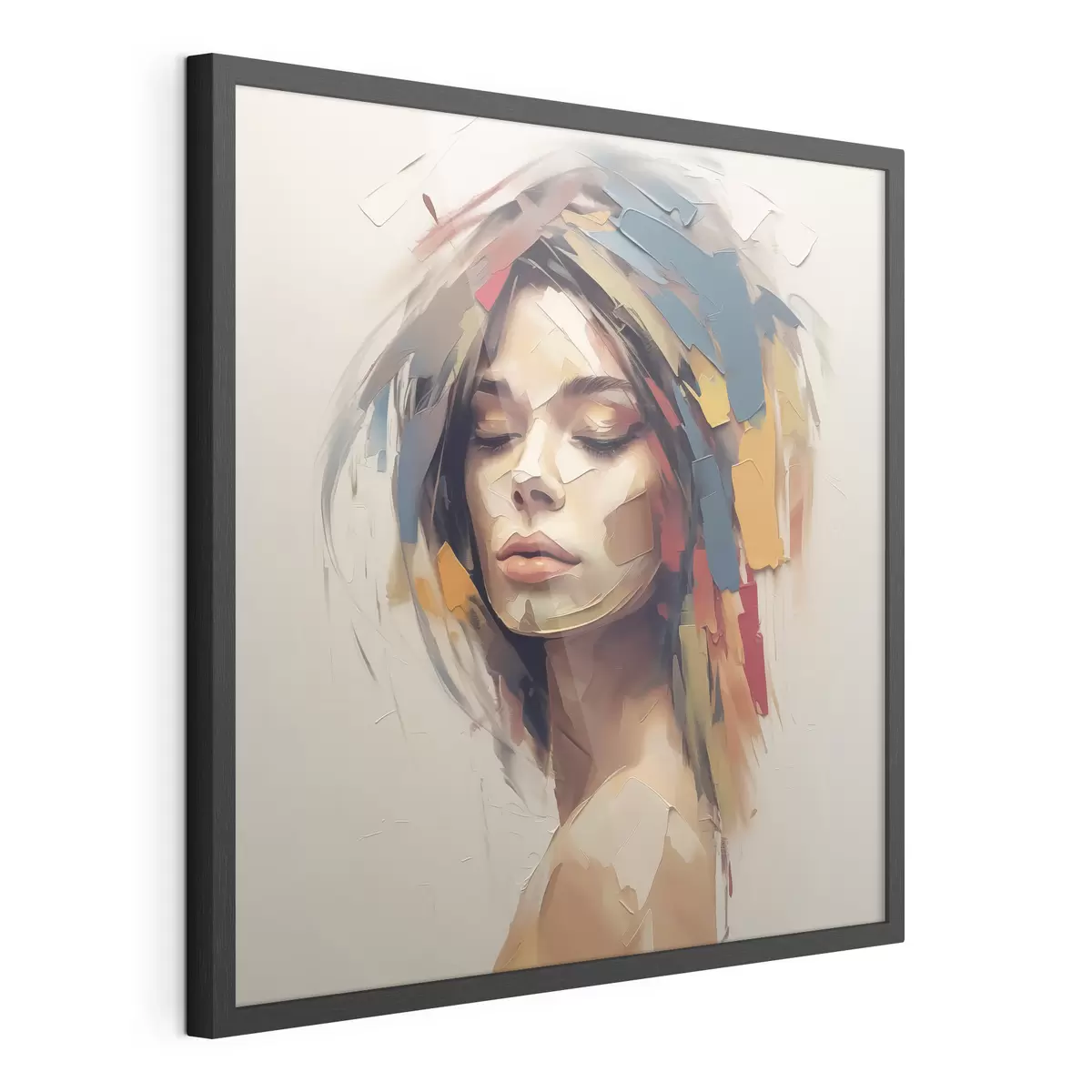 Poster Retrato abstracto de una mujer f46917