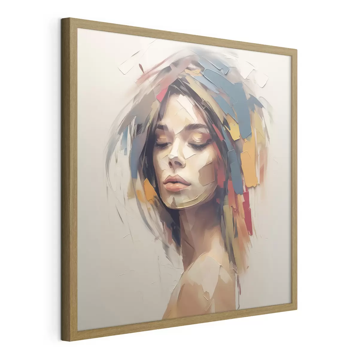 Poster Retrato abstracto de una mujer f46917