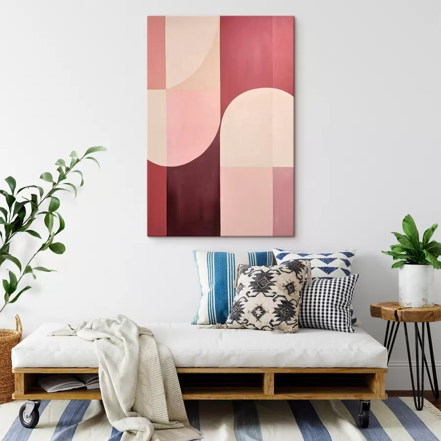 murales de pared Composición de formas fluidas s46990