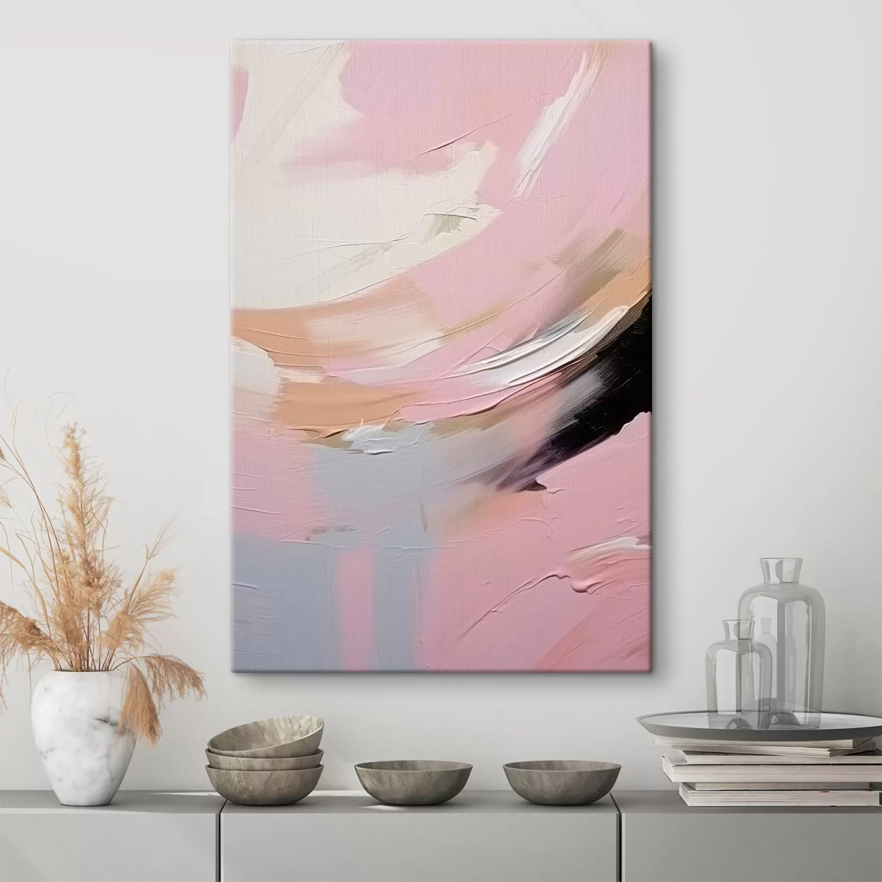 murales de pared Pinceladas abstractas s47003