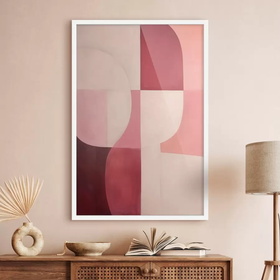 murales de pared Composición de formas fluidas f46989