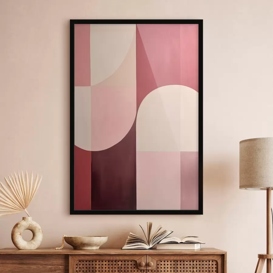 murales de pared Composición de formas fluidas f46990