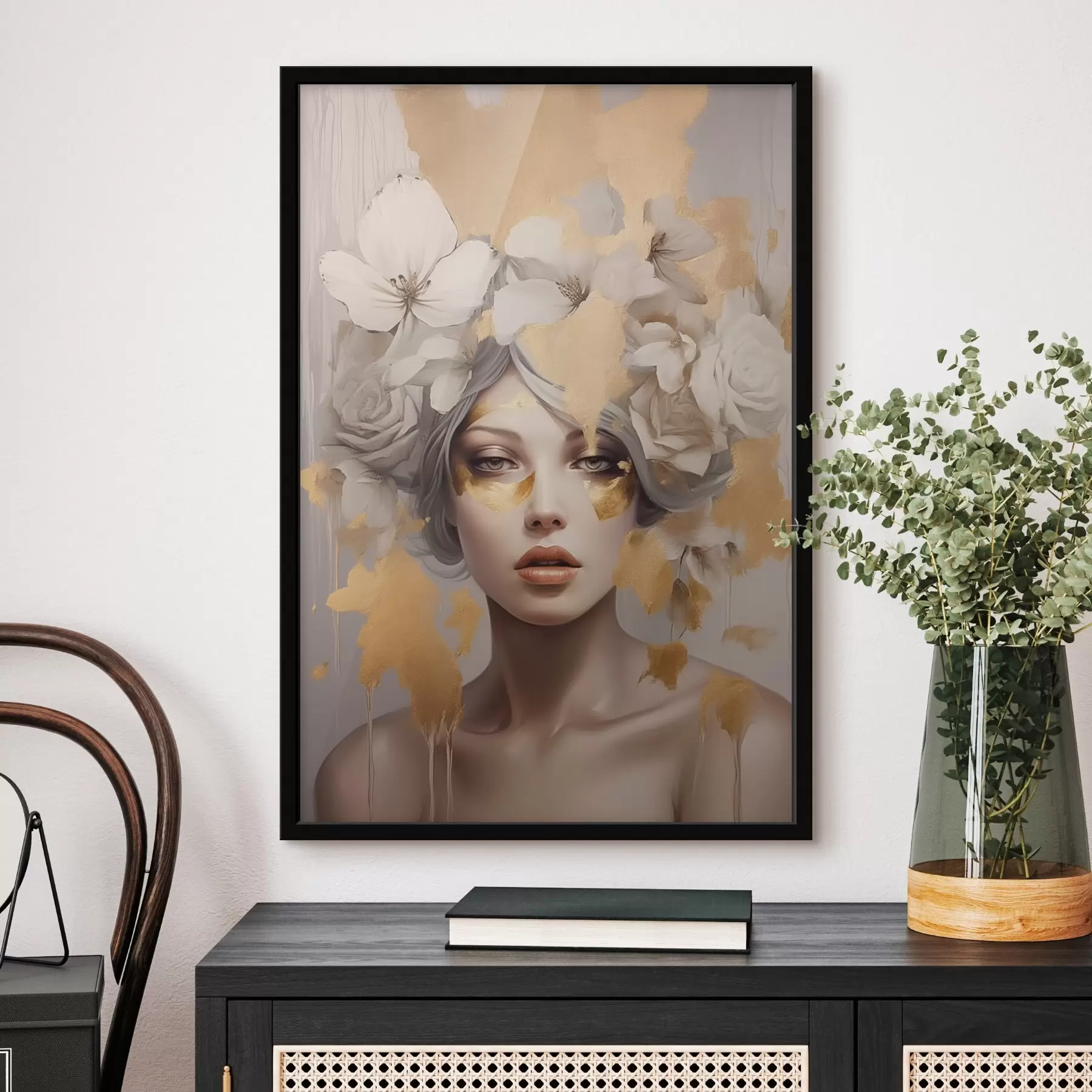 murales de pared Retrato de una niña f47006