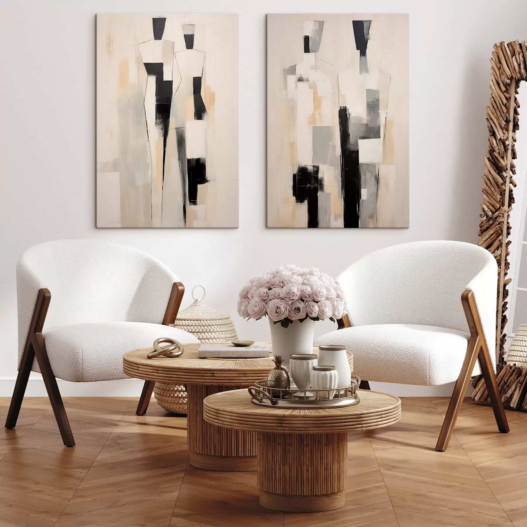 murales de pared pareja abstracta m01111