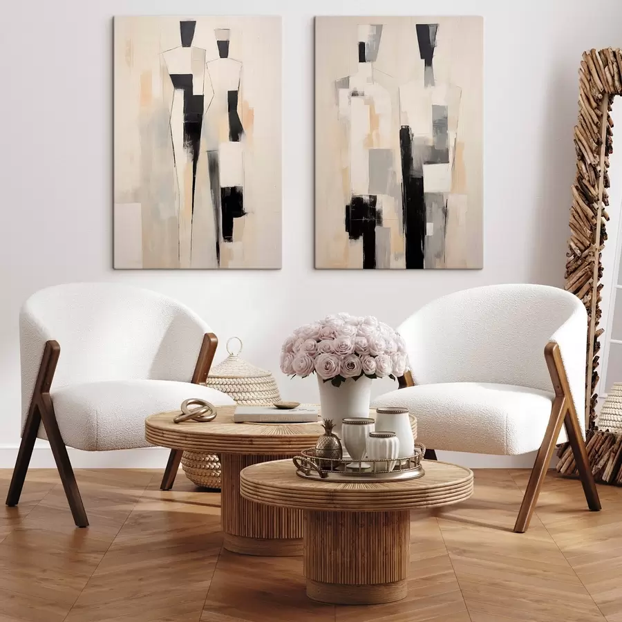 murales de pared pareja abstracta m01111