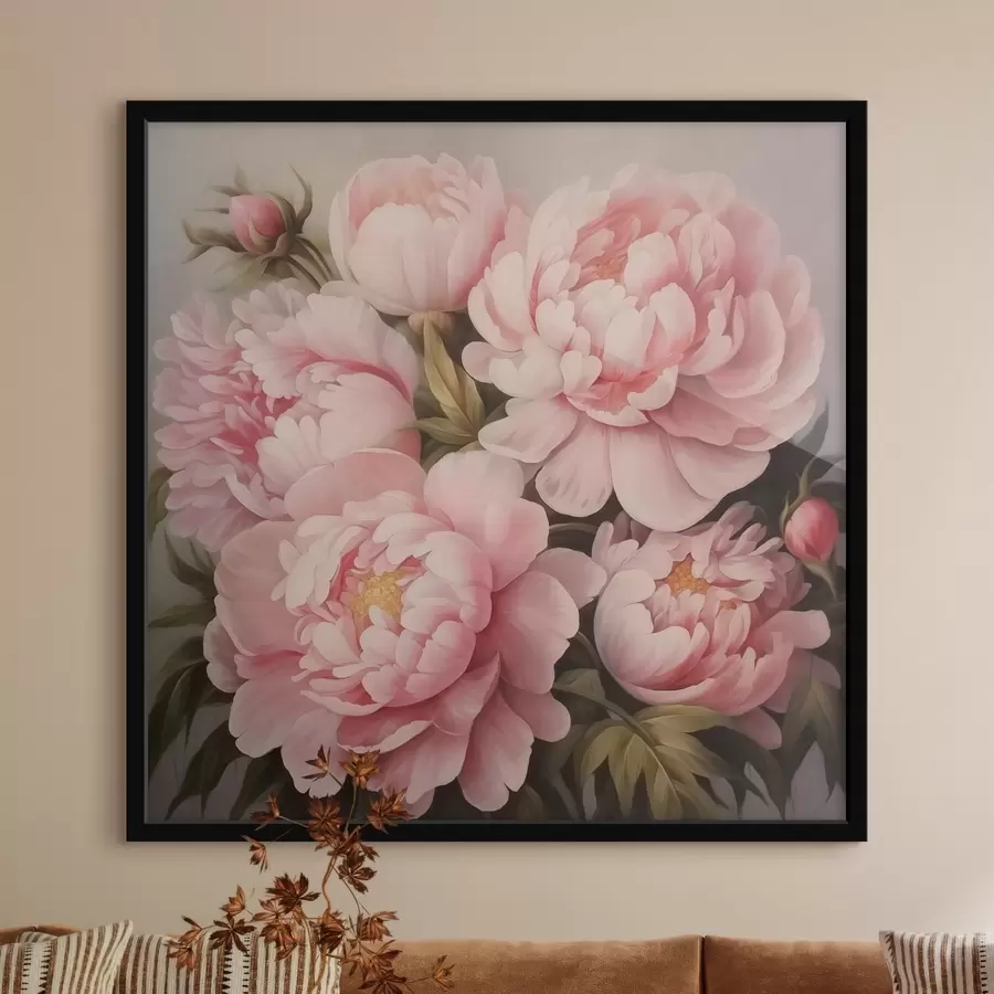 murales de pared Peonías f47007