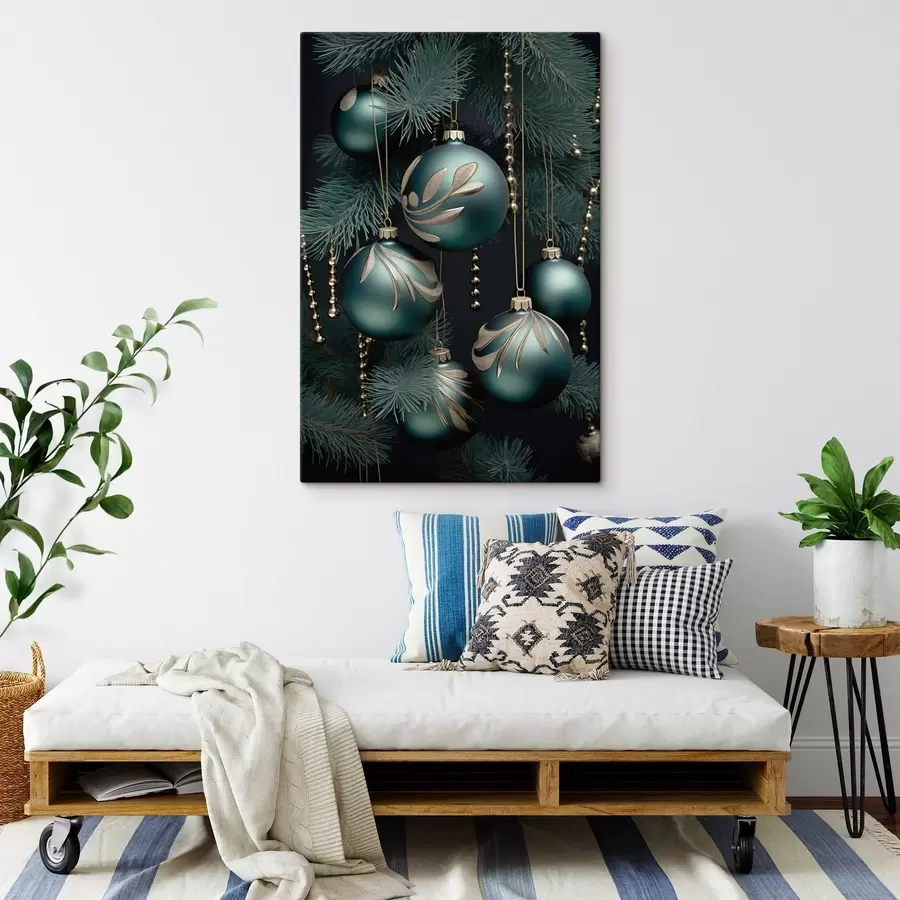 murales de pared Decoraciones de Año Nuevo en el árbol s46979