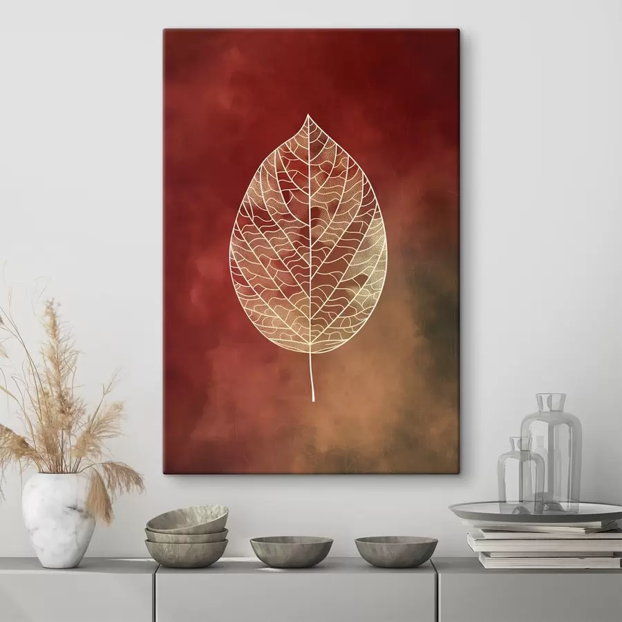 murales de pared Hojas de diferentes colores s47052