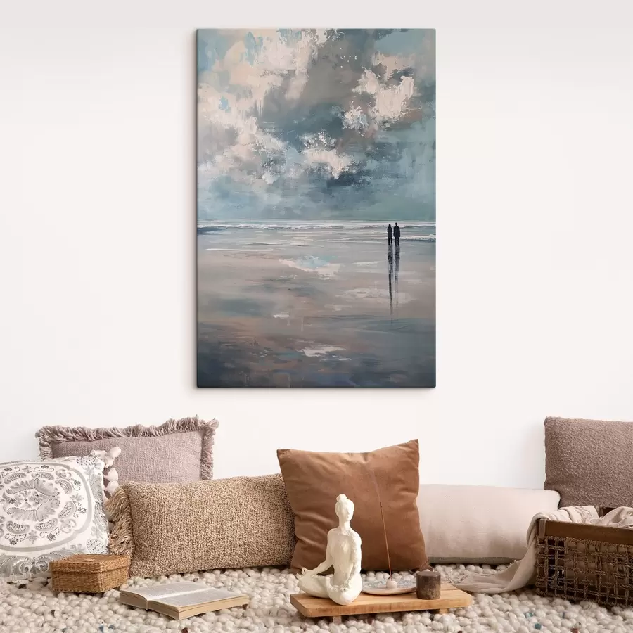 murales de pared Pareja en la orilla s47061