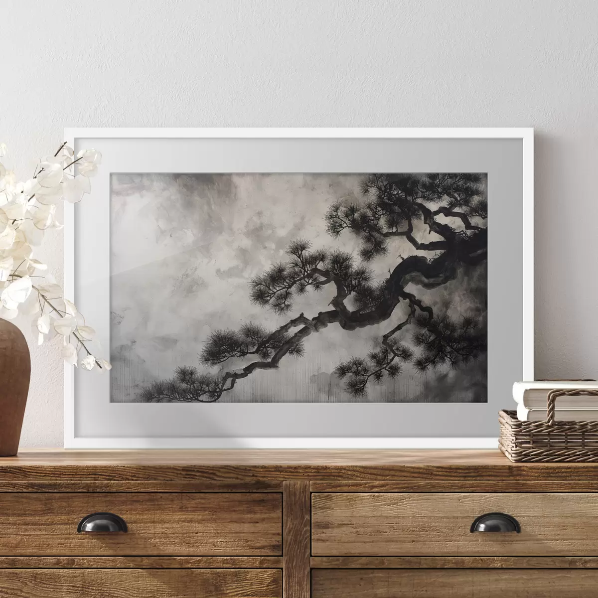 Poster Rama de árbol al estilo chino f47049