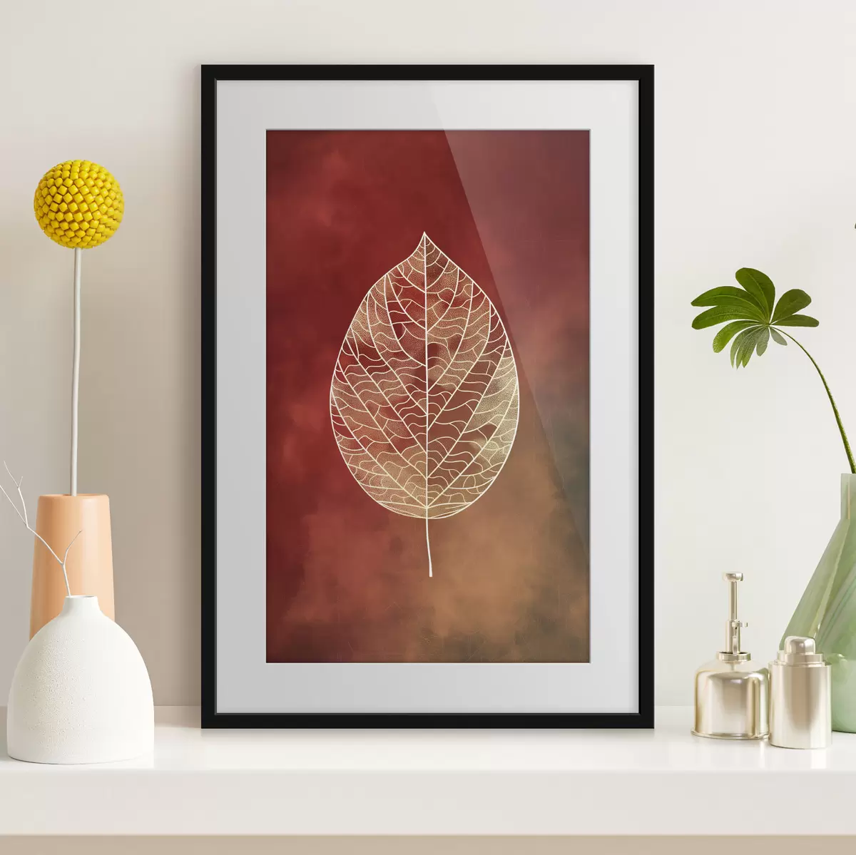Poster Hojas de diferentes colores f47052