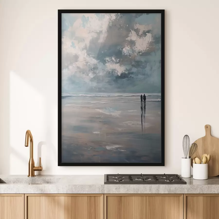 murales de pared Pareja en la orilla f47061