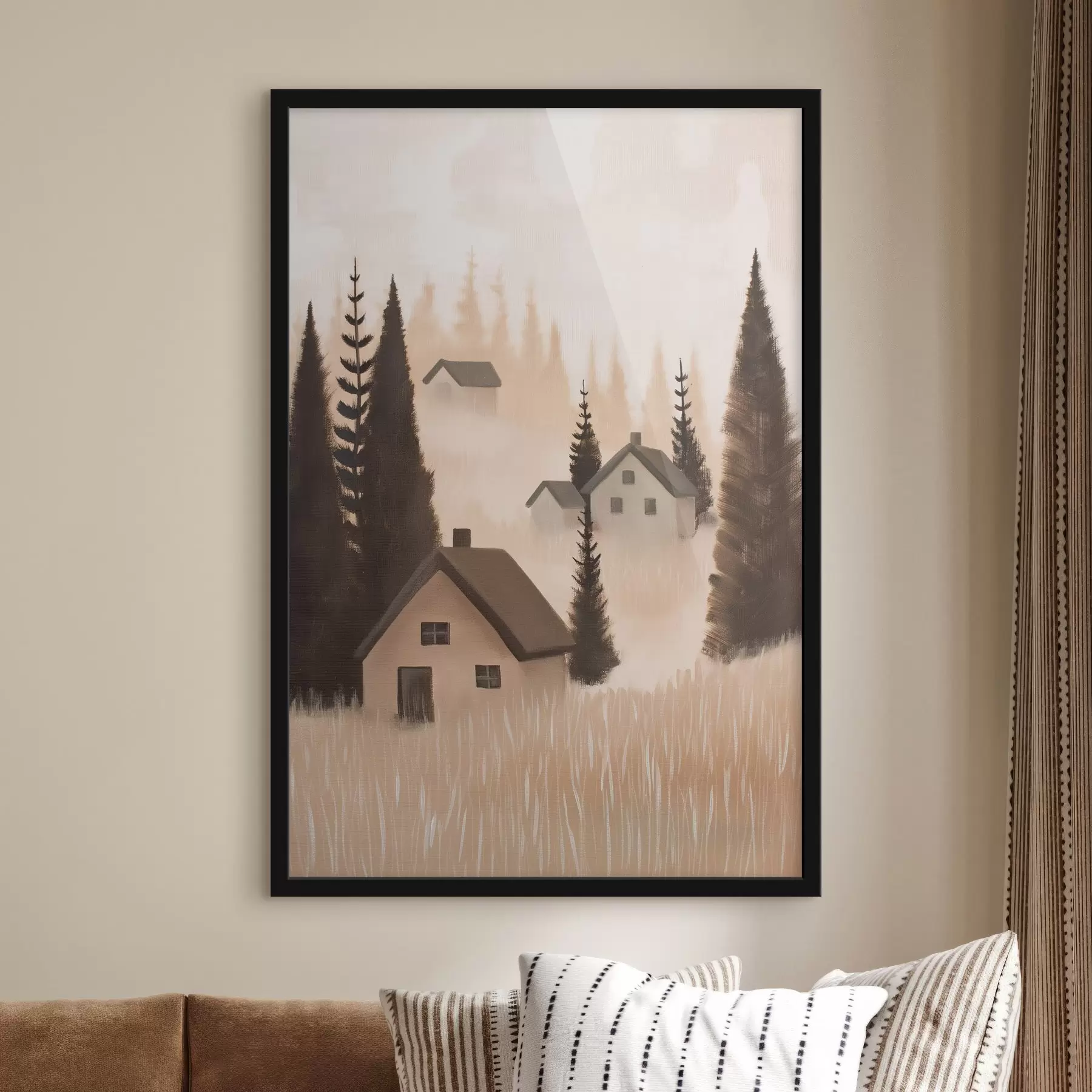 murales de pared Casas en el bosque f47076