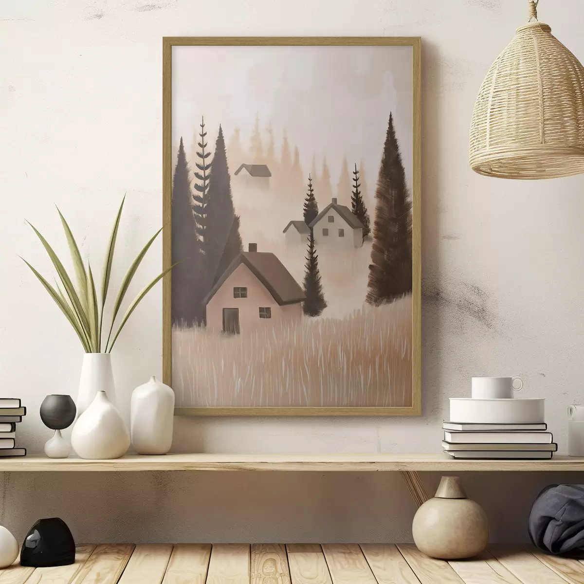 Poster Casas en el bosque f47076