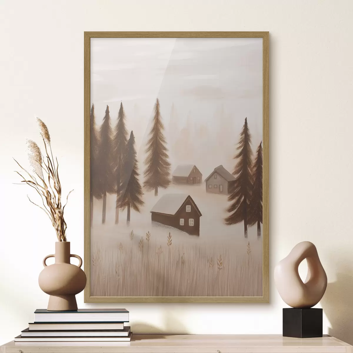 Poster Casas en el bosque f47077