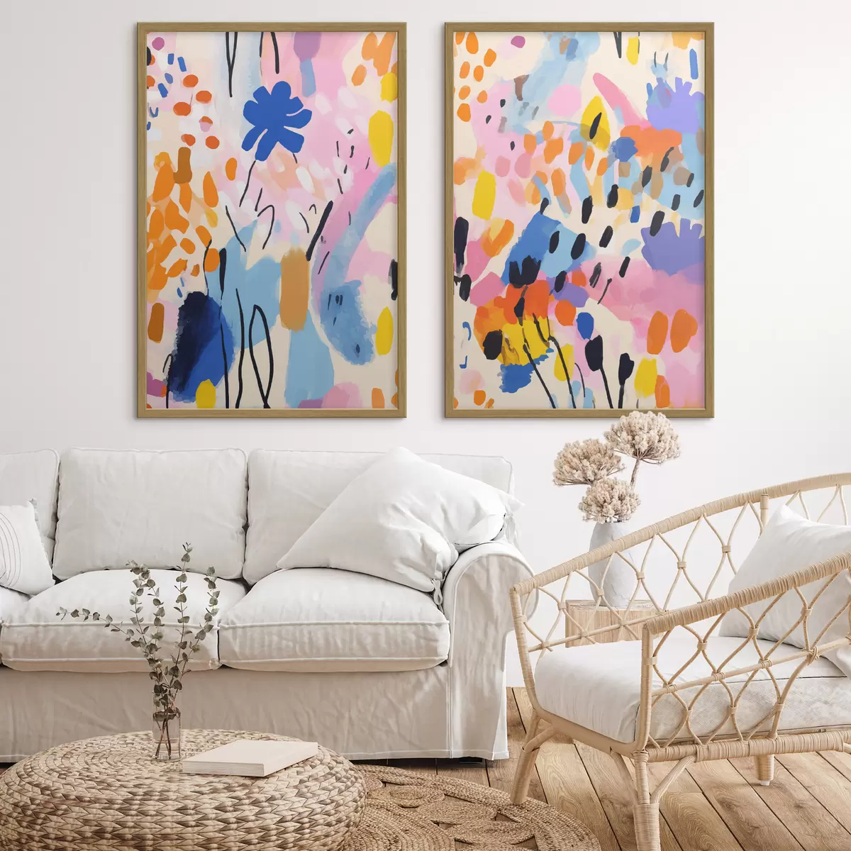 Poster Colores vibrantes bailando en armonía d00268