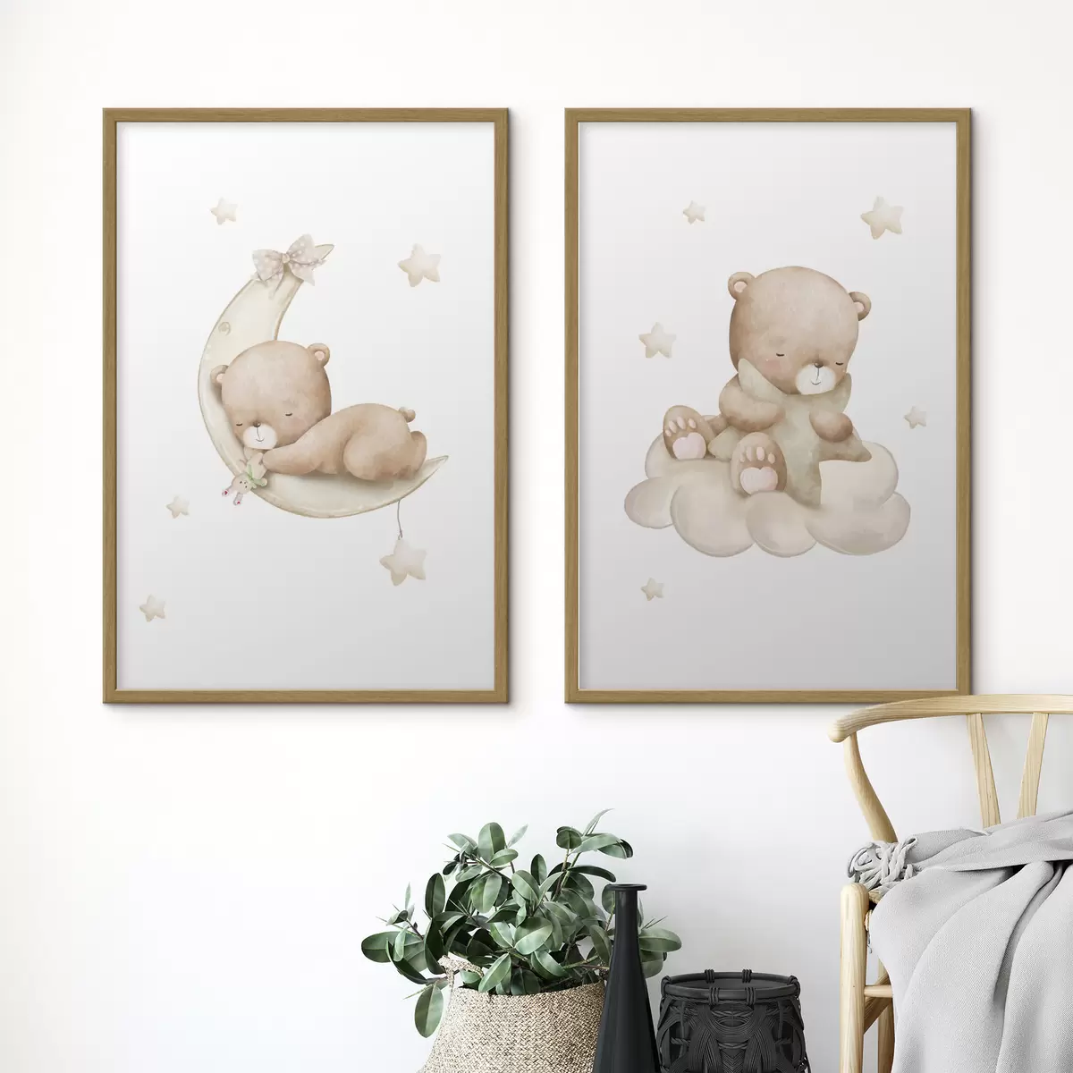 Poster Ositos de peluche disfrutando de sus momentos de ensueño d00296