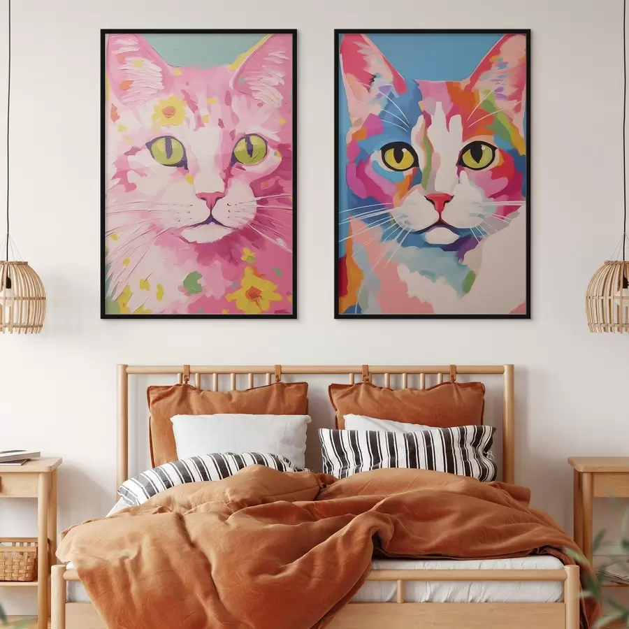murales de pared Gatos d00392
