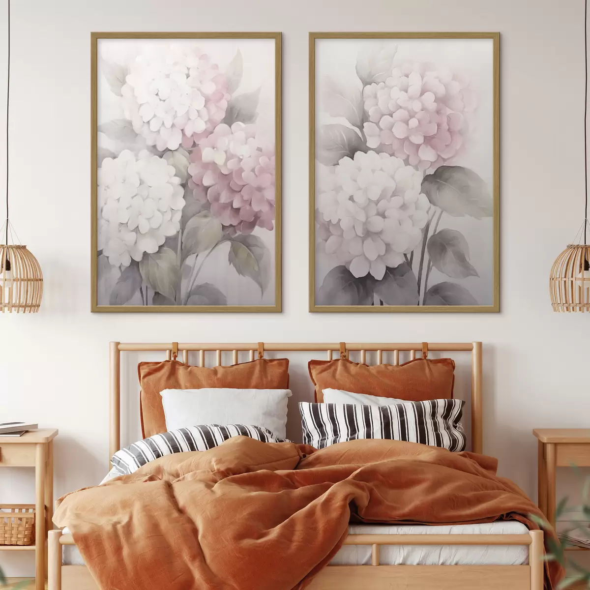 Poster Delicadas hortensias d00400