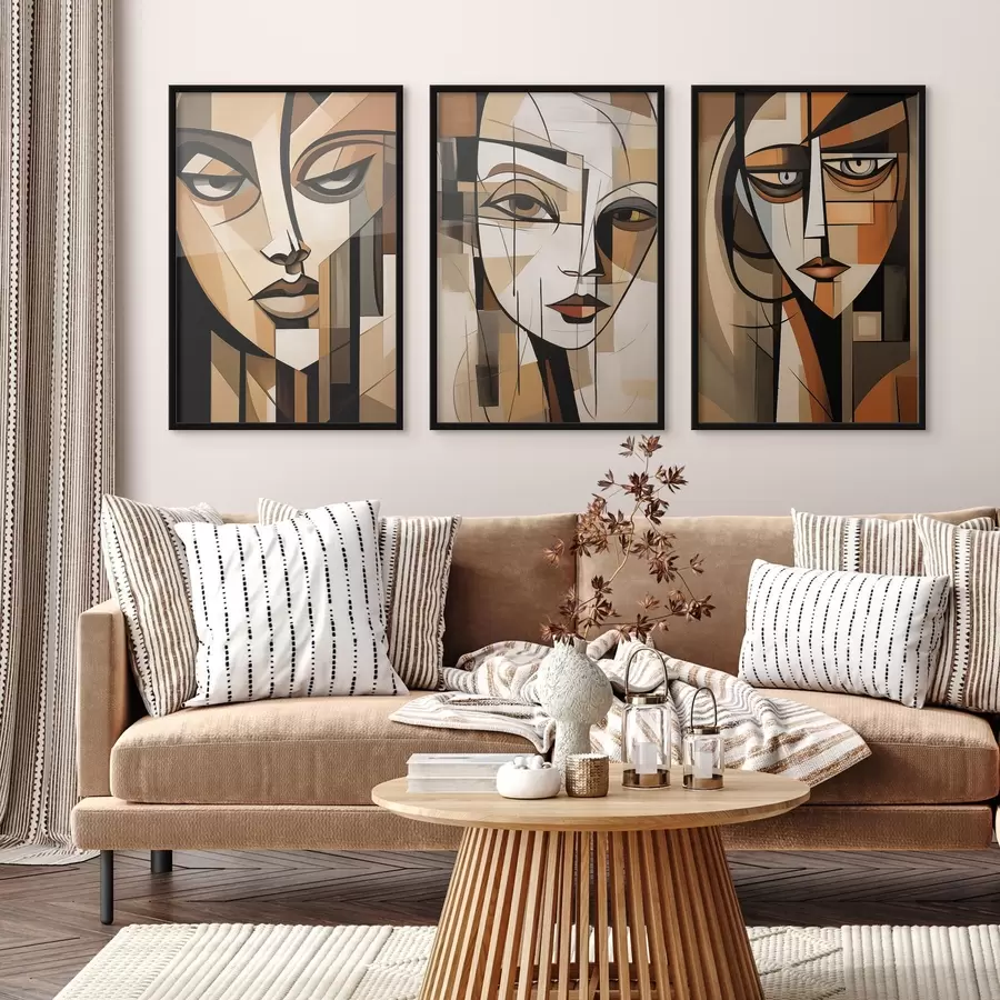 murales de pared Facetas de la emoción d00453