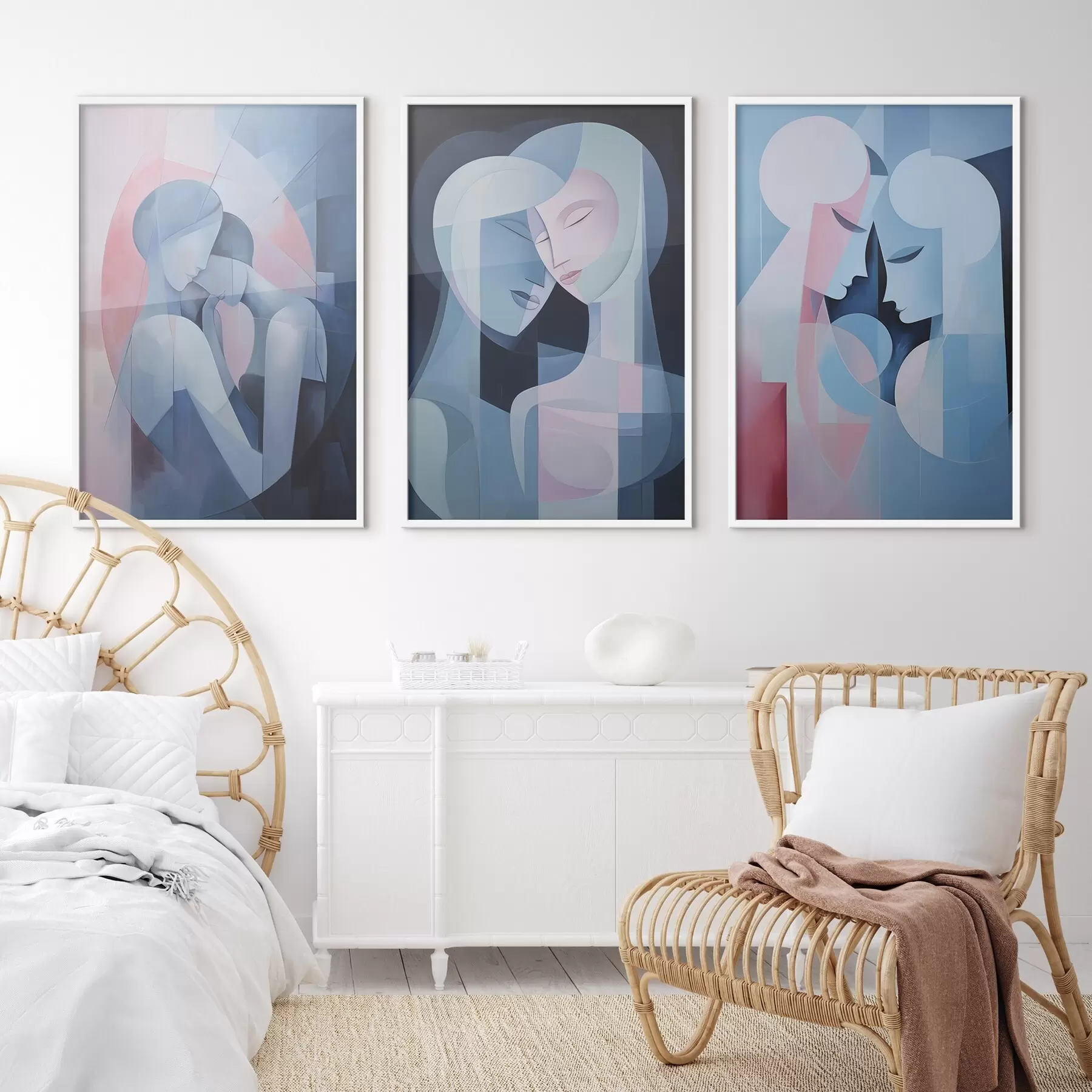 murales de pared Ternura en las formas d00458