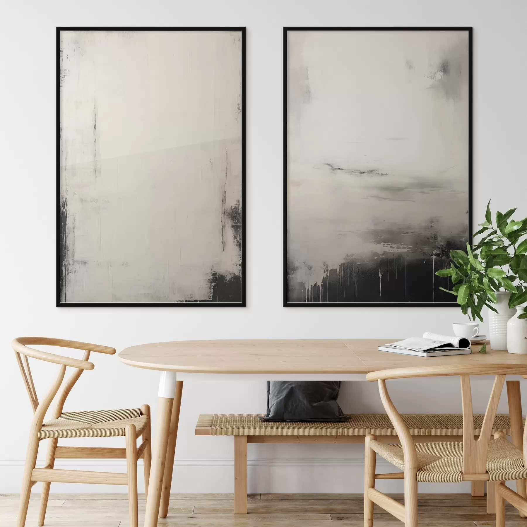 murales de pared Tonos monocromos d00461