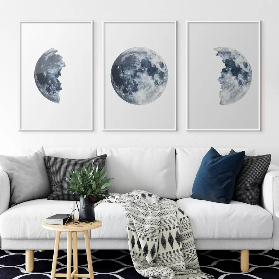 murales de pared Fases de la luna d00470