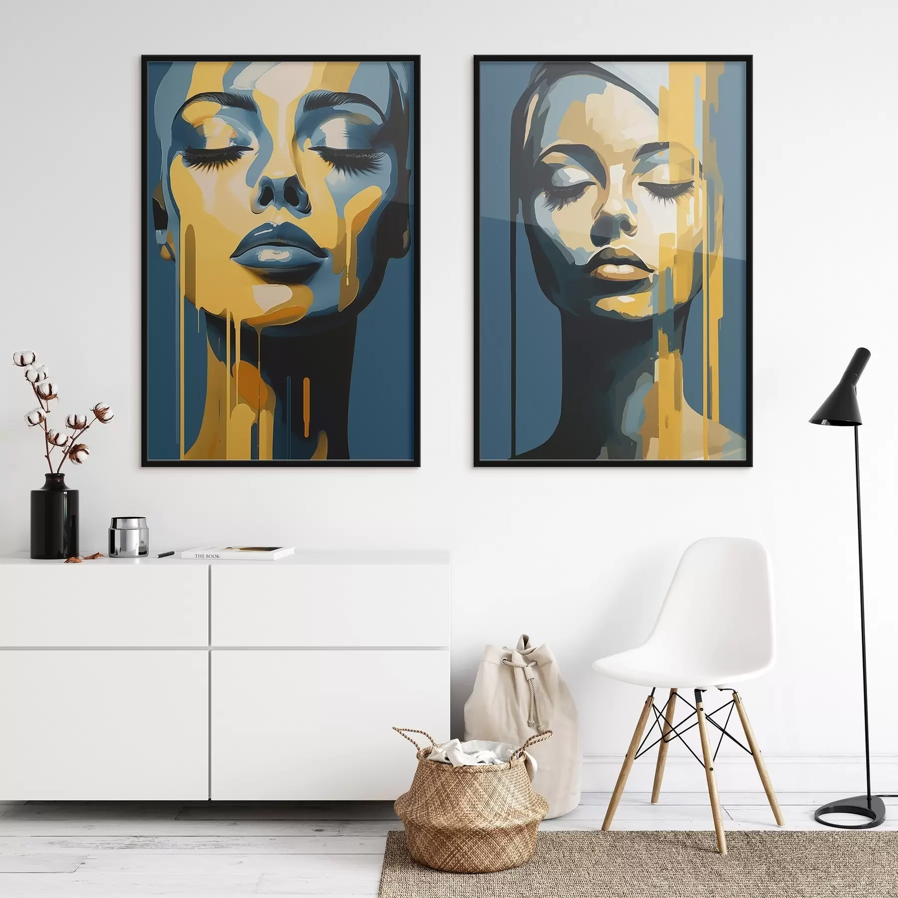 murales de pared Retratos de mujeres d00474