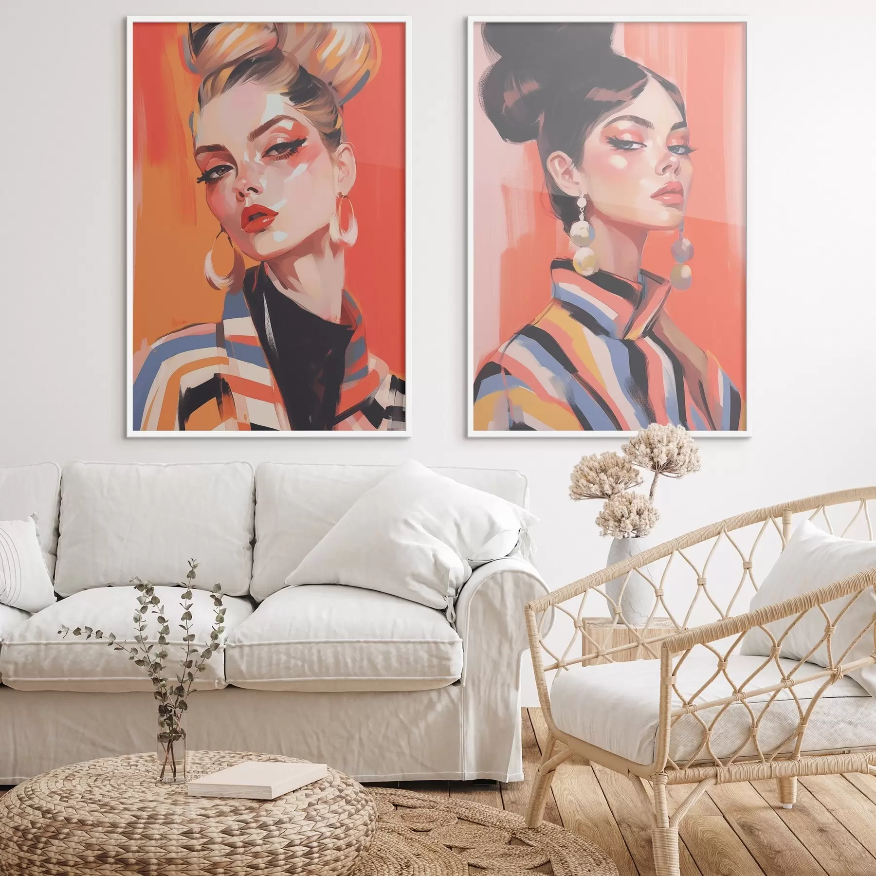 murales de pared Retratos de mujeres d00498