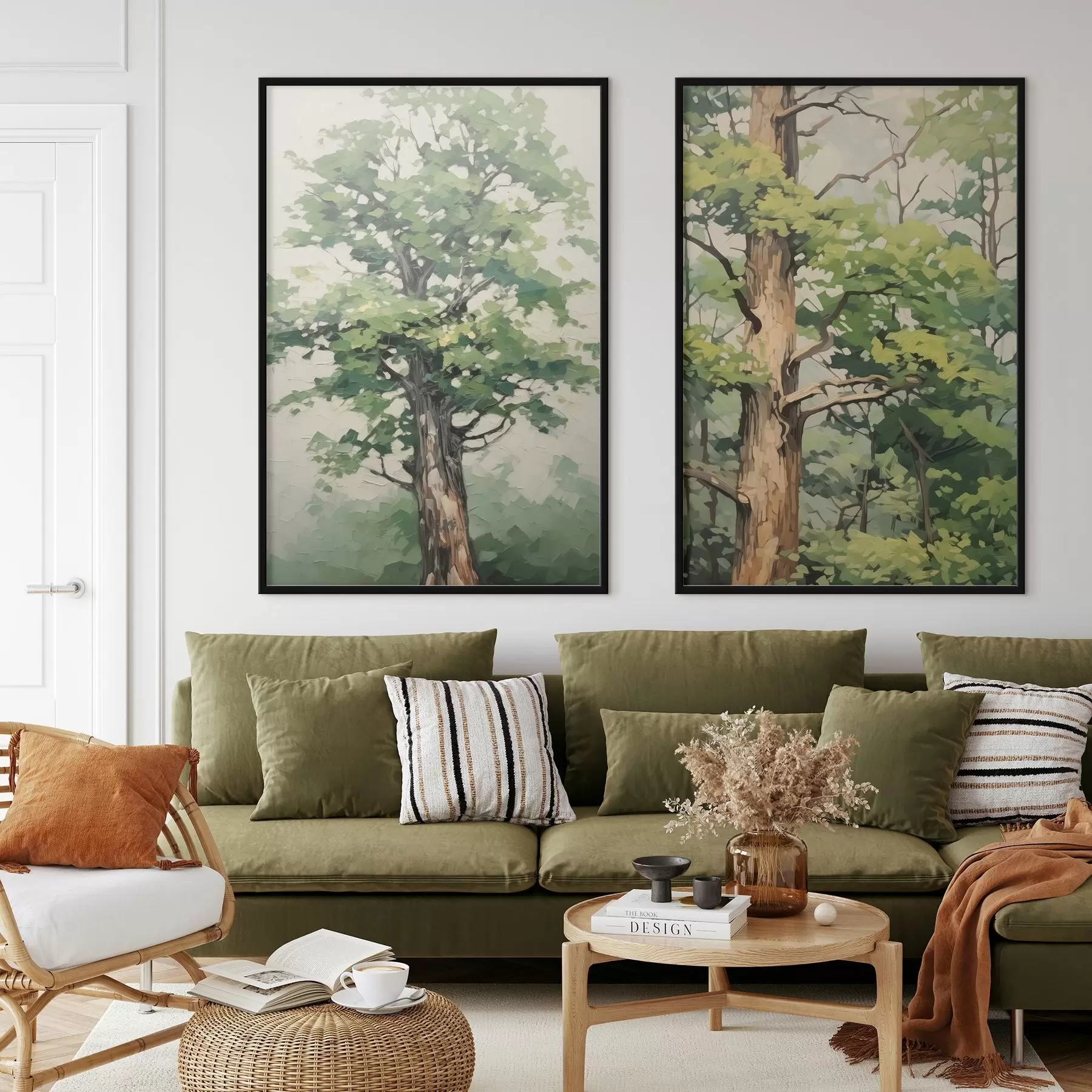 murales de pared Pintura imitación madera d00503