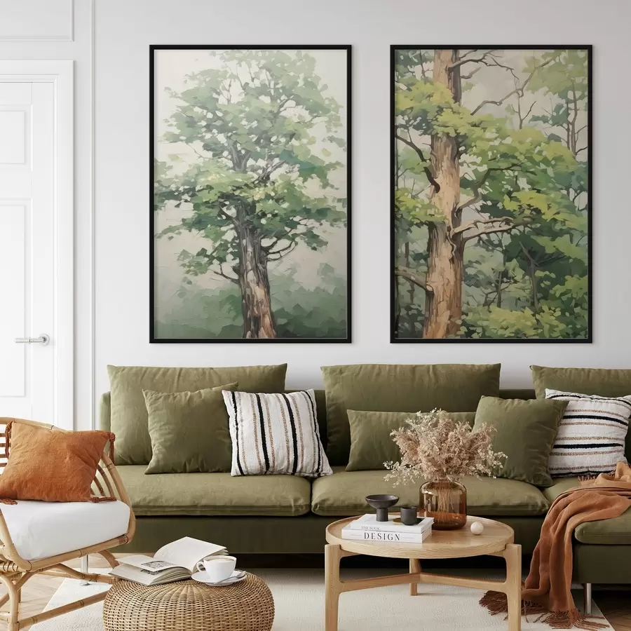 murales de pared Pintura imitación madera d00503