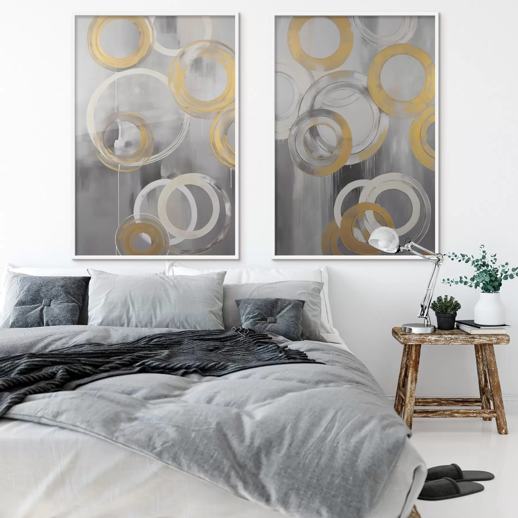 murales de pared Abstracción con círculos d00509