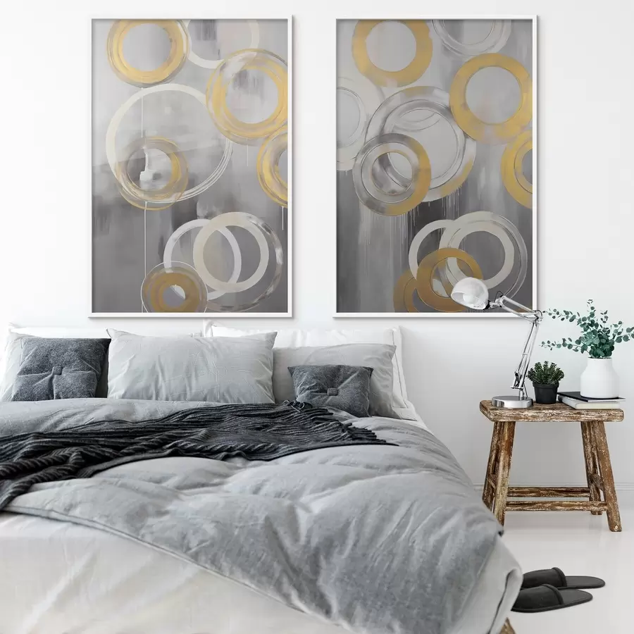 murales de pared Abstracción con círculos d00509